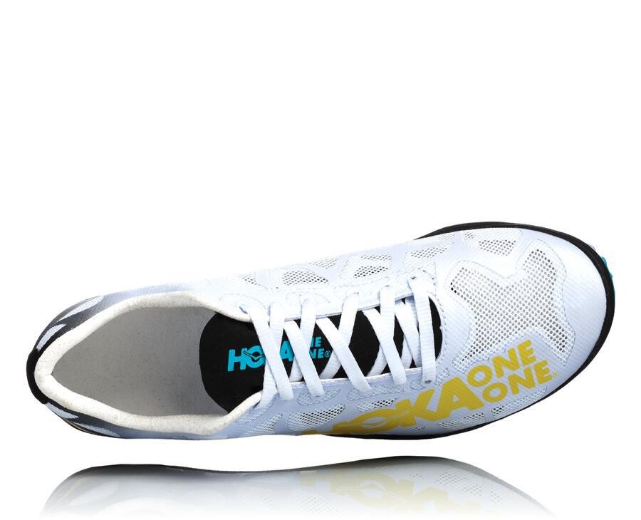 Spikes Atletismo Hoka One One Hombre Blancos - Rocket X - FDCS04981